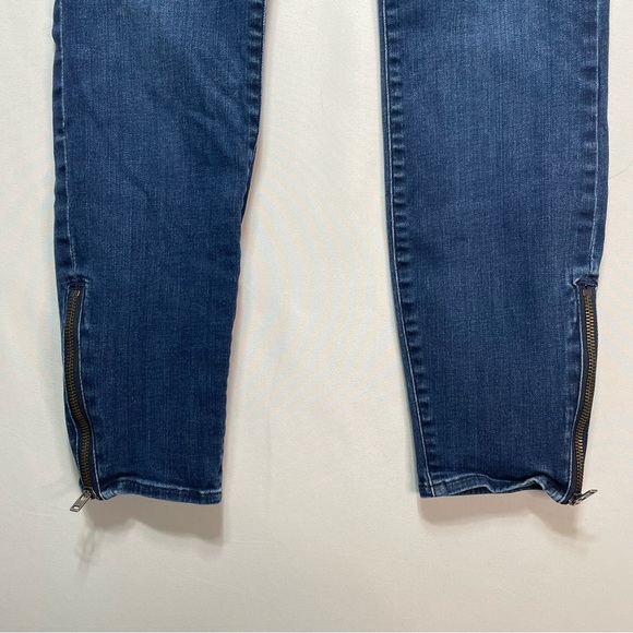 Madewell Skinny Skinny Ankle Zip Dark Wash Denim Jeans Women's Size 29 - Picture 5 of 16